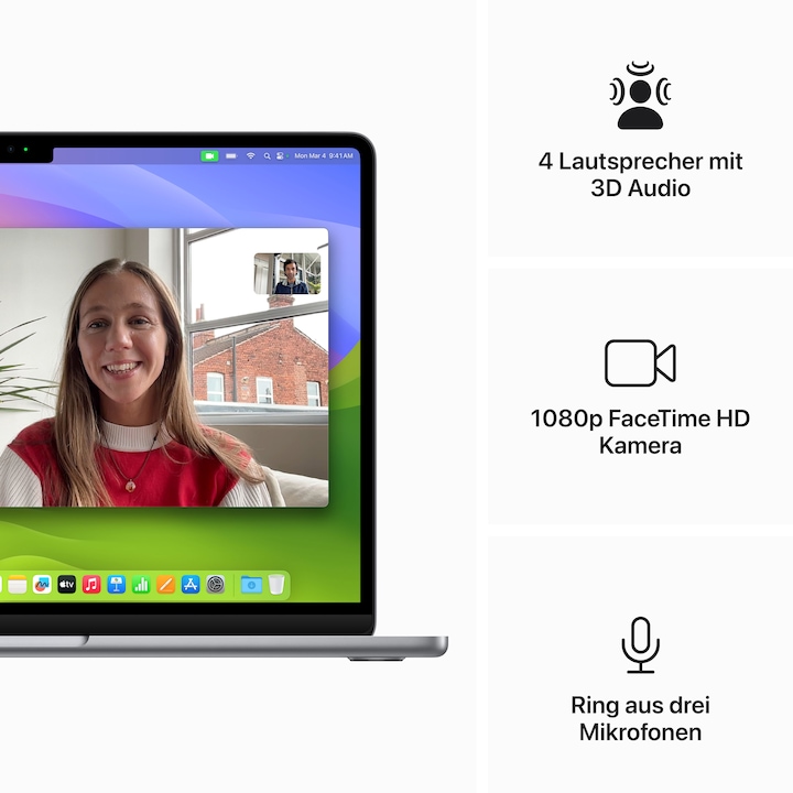Produktbild Apple MacBook Air – 2024 (13.60", M3, 16 GB, 512 GB, DE)