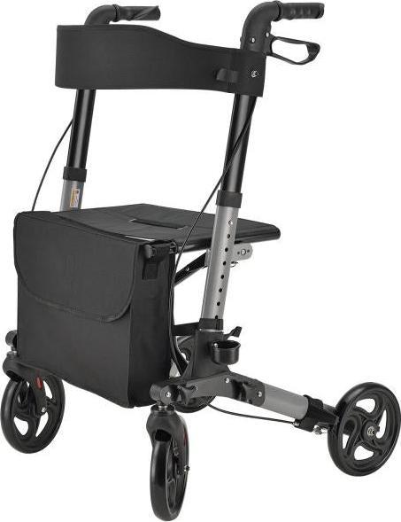 Actual product image Juskys Vital rollator with seat & shopping bag