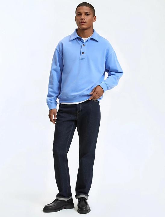 Produktbild La Redoute Collections Sweatshirt mit Polokragen (M)