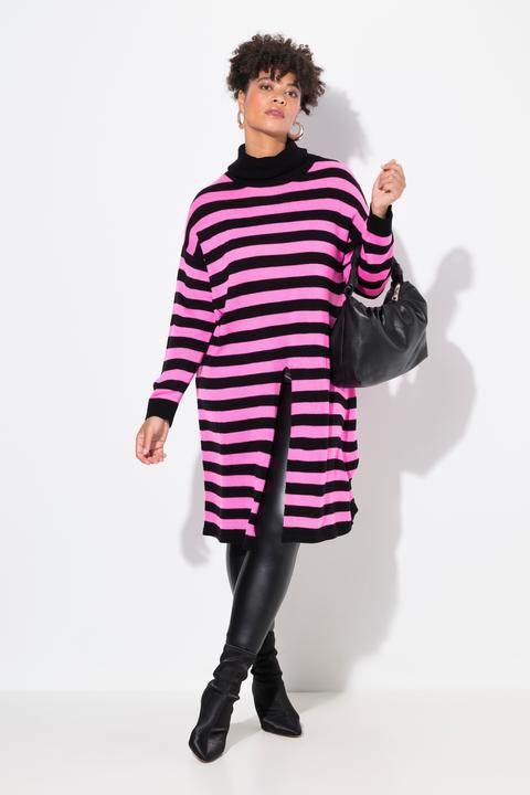 Produktbild Miamoda Long-Pullover, A-Linie, Ringel, Saumschlitz (46, 48)