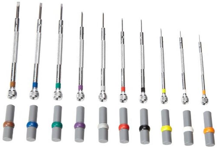 Actual product image Bergeon Screwdriver Set with Replacement Blades