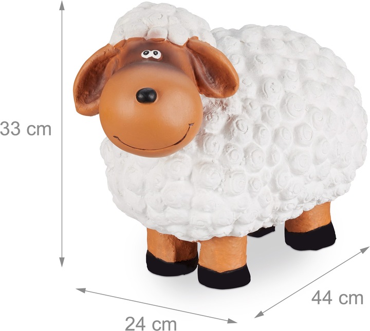 Image du produit Relaxdays Statue de jardin mouton