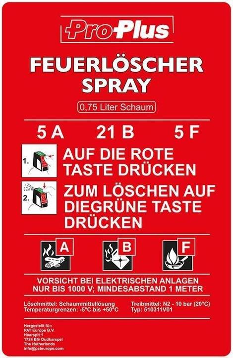 Image du produit ProPlus Extincteur (A, B, F)