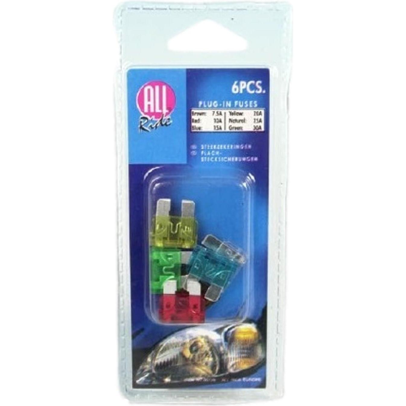 All Ride, Illuminazione auto, Fusibili per auto assortiti 6 pezzi