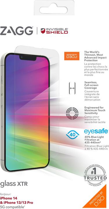 Immagine prodotto Zagg Vetro XTR (1 Pezzo/i, Apple iPhone 13, Apple iPhone 13 Pro)