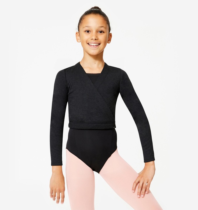 Immagine prodotto Starever Wickeljacke Mädchen Ballett - schwarz (6, 7, 8)