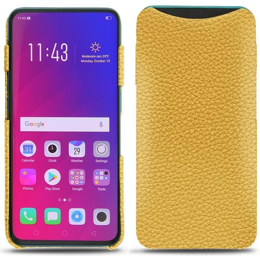 Noreve Lederschutzhülle (Oppo Find X), Smartphone Hülle, Orange