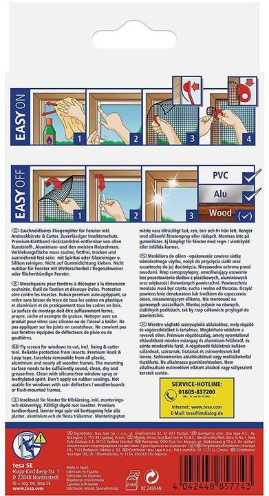 Actual product image tesa Insect screen COMFORT for windows, with Velcro tape, self-adhesive, without drilling (120 x 240 cm)