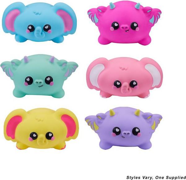 Smooshzees Snugzees, Bubblez, Elefante Rosa, Personaggi da collezione, Supersoft, Cuddly e Squishy!