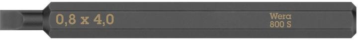 Actual product image Wera 800 S 0,8 x 4,0 x 70 mm (0.8 x 4.0 x 152 mm)