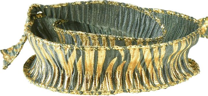 Produktbild Mabella Geschenkband grün gold für edle Dekorationen