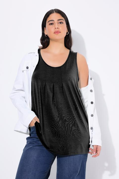 Actual product image Ulla Popken Essential Pleat Front Knit Tank (46, 48)