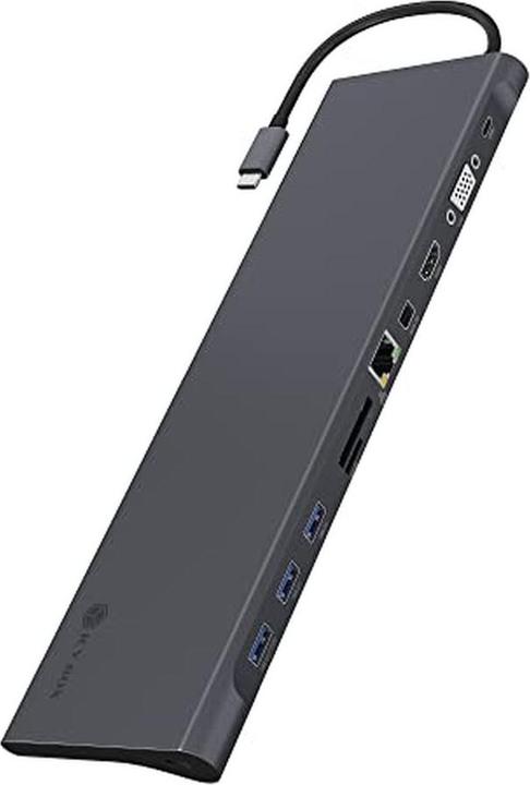 Produktbild Icy Box IB-DK2102-C - 11-Fach USB-C Dual Dock 60W PD (USB-C, 3 Ports)