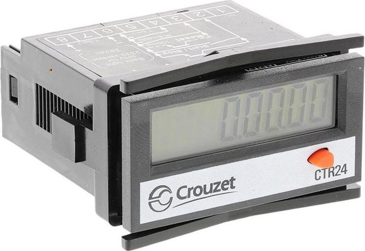 Actual product image Crouzet Operating hours counter 876221622233 LCD 24x48