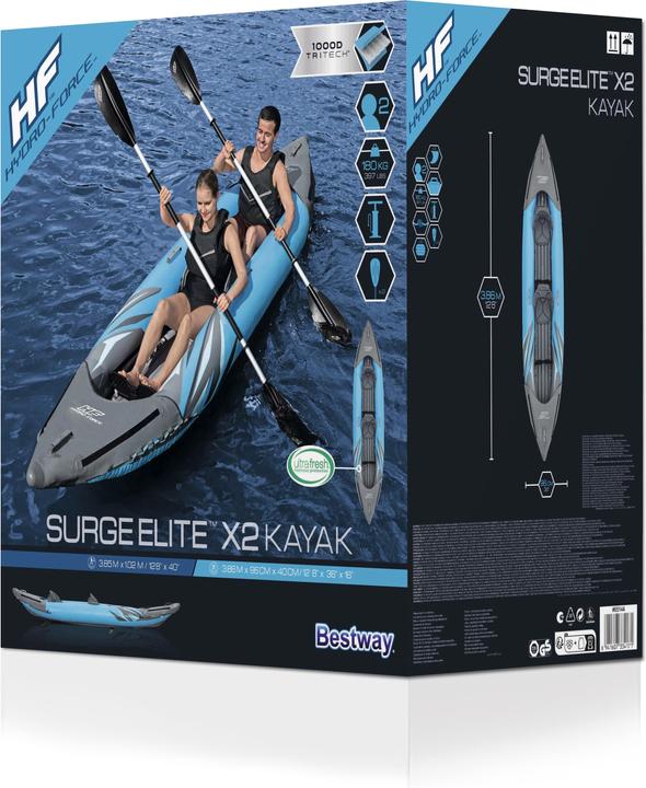 Immagine prodotto Bestway HF Kayak Surge Elite X2 382x94x42cm (2 pers.)