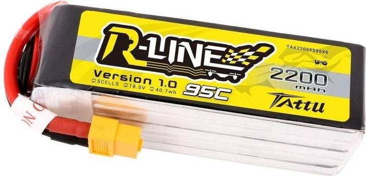 Produktbild Tattu Akumulator R-Line 2200mAh 18.5V 95C 5S1P XT60 (18.50 V, 2200 mAh)