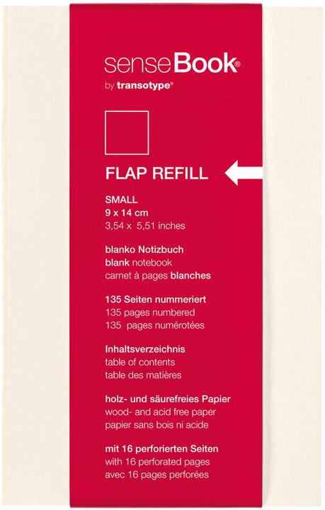 Produktbild Transotype senseBook FLAP REFILL (A6, Liniert, Kein Einband)