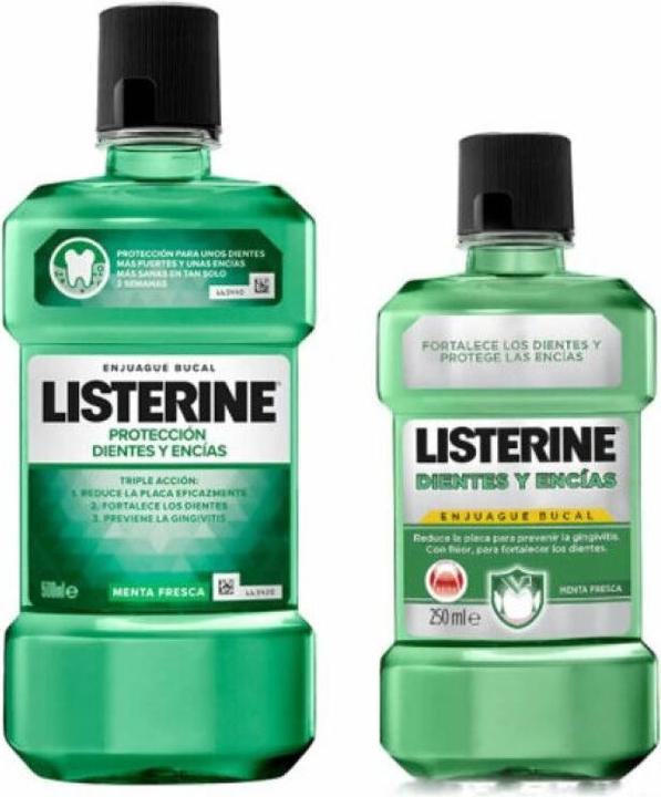 Immagine prodotto Listerine Dientes & Encias Enjuague Bucal Lote 2 pz (500 ml, Collutorio)