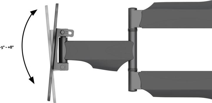 Image du produit Multibrackets Support sol-plafond 1x, 17"-46", VESA 100x100