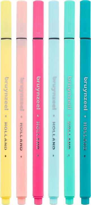 Produktbild Bruynzeel Fineliner Set 6 Farben Licht (6x)