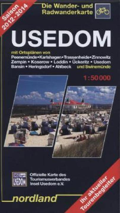 Produktbild Usedom 1 : 50 000. Wander- und Radwanderkarte. Saison 2017-2019