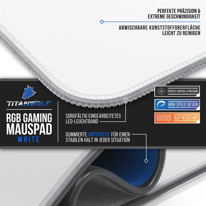 Produktbild Titanwolf RGB Gaming Mauspad (3XL)