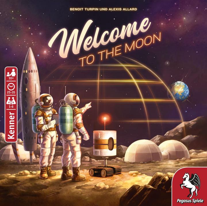 Produktbild Pegasus 53153G - Welcome to the Moon, Brettspiel, für 1-6 Spieler, ab 10 Jahren (DE-Ausgabe) (Deutsch, 1 - 6 Spieler)