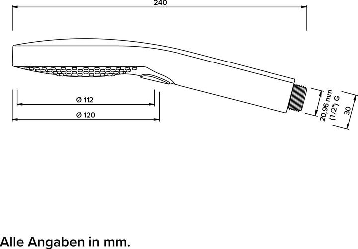Produktbild Chris Bergen Handbrause (3 Strahlarten)