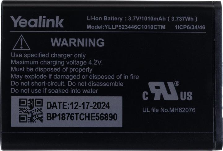 Yealink Batteria per W73H, W73P, W78H, W78P