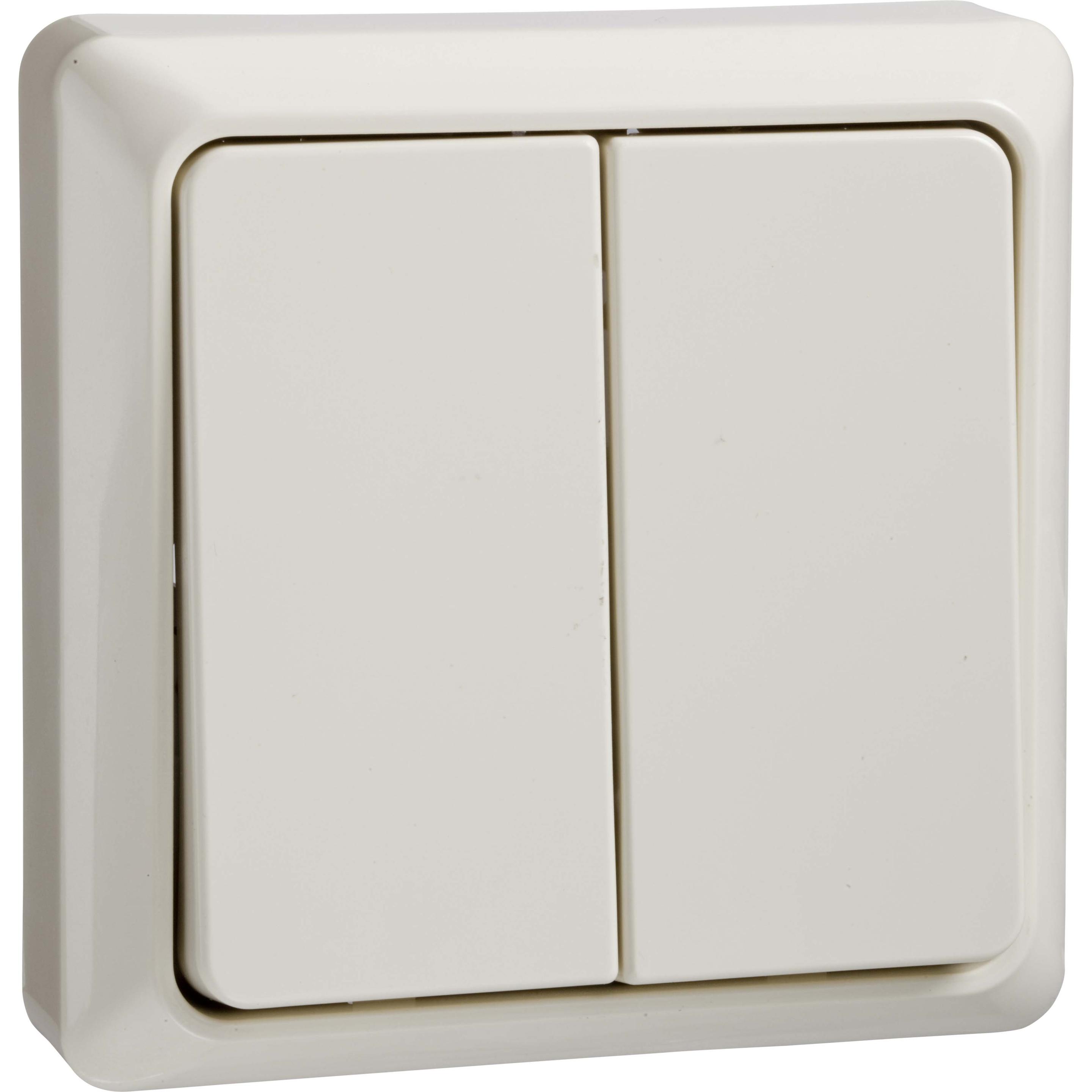 Schneider Electric Doppeltaster, Taster + Schalter, Weiss