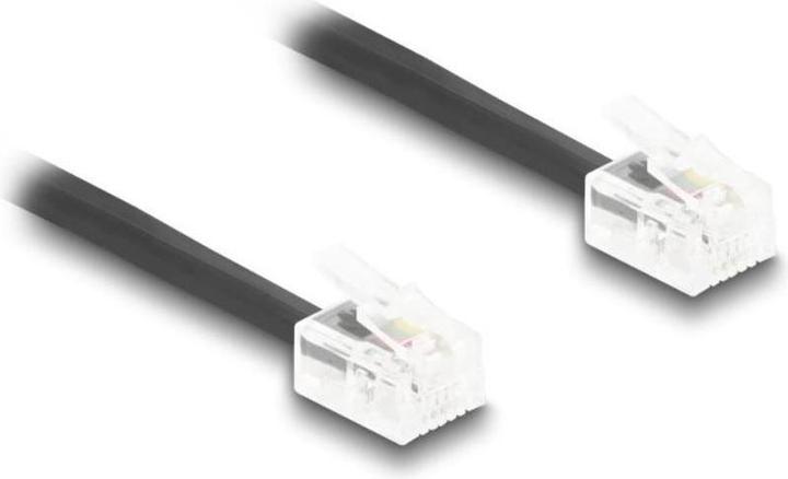 Actual product image Delock Telephone cable / spiral cable RJ11 plug to RJ11 plug