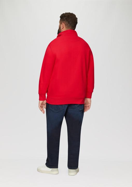 Produktbild s.Oliver Sweatshirt Jacke Sweatjacke mit Stehkragen (4XL)
