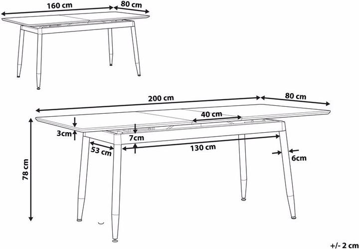 Produktbild Beliani California (90 x 160 x 78 cm)