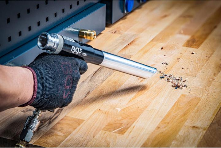 Image du produit BGS Pistolet à air comprimé aspirant et soufflant | réversible | 8 pièces