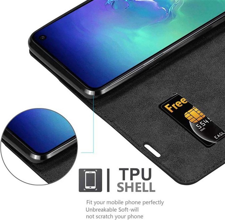 Actual product image Cadorabo Book Invisible Magnet Cover (Samsung Galaxy S10e)