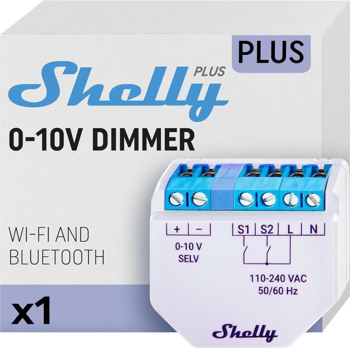 Image du produit Shelly Plus Variateur 0-10V (Actionneur de variateur)