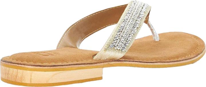 Actual product image Dune London Womens/Ladies Labyrinth Beaded Suede Toe Post Flat Sandals (36)