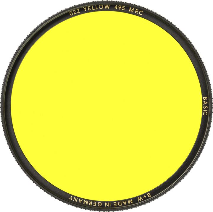 Immagine prodotto B+W 022 Filtro giallo, luce 495, MRC/Basic 39 mm (Filtro nebbia nero, 39 mm)
