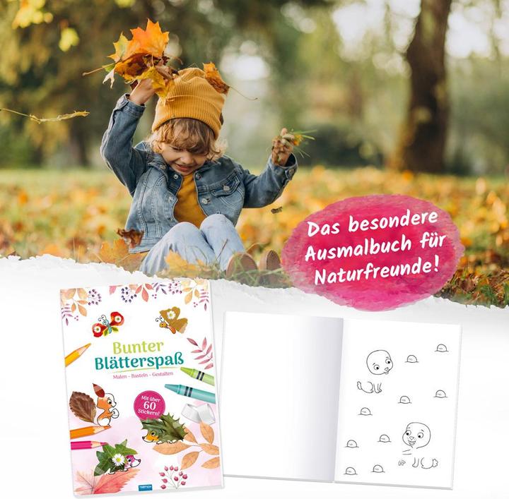 Produktbild Malbuch Bastelbuch Bunter Blätterspass Wald Malen Basteln Gestalten