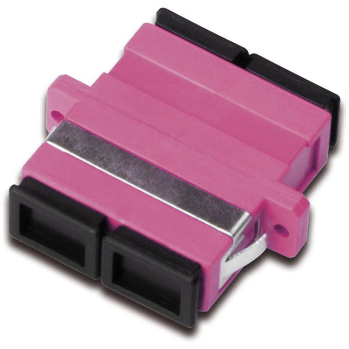 Digitus SC / SC Duplex Coupler, OM4, Farbe pink (Netzwerk Kupplung), Netzwerk Zubehör