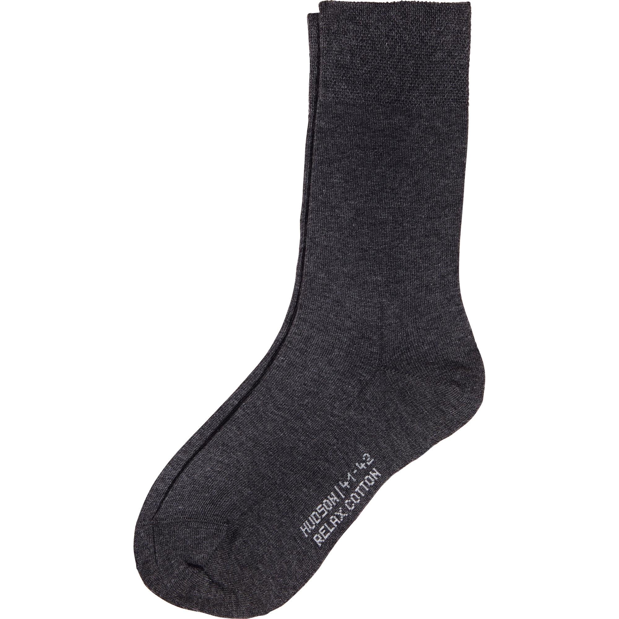 Hudson, Herren, Socken, Relax Cotton, Grau, (Einzelpack, 43 - 44)