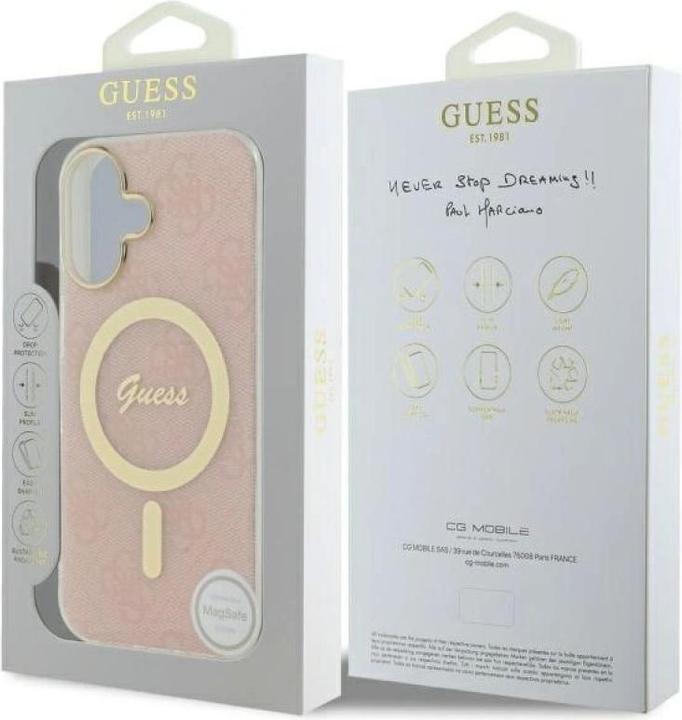 Produktbild Guess GUHMP16MH4STP iPhone 16 Plus 6.7" różowy/pink hardcase IML 4G MagSafe (Apple iPhone 16 Plus)
