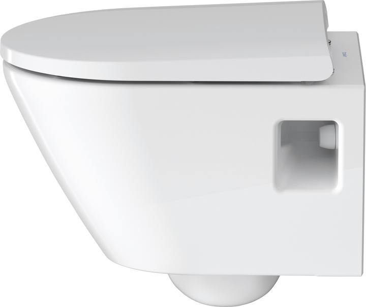 Productafbeelding Duravit Wandcloset D-NEO Compact randloos met closetzitting wit