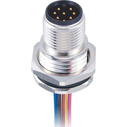 Rs Pro M12 Panel Mount Male, 8W, 100mm, M16x1.5, Elektronikkabel + Stecker