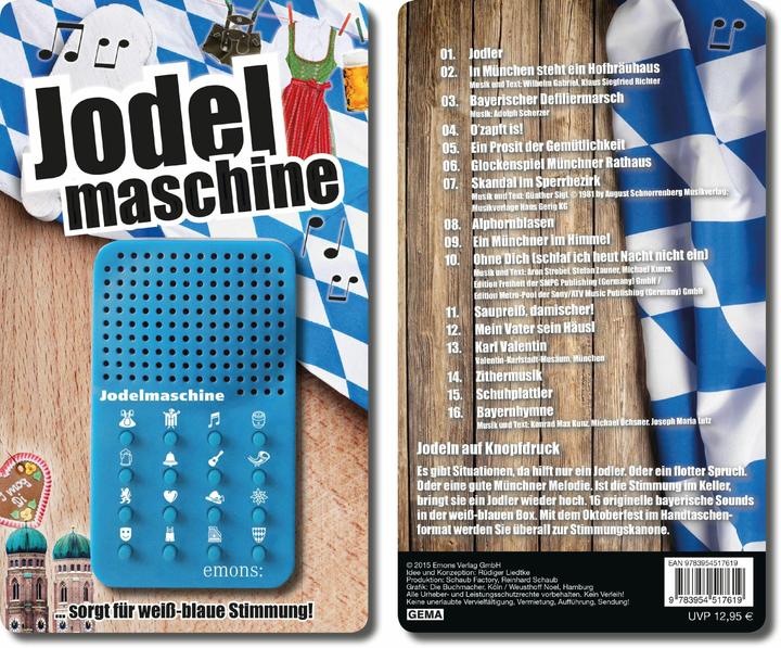 Produktbild Jodelmaschine (Deutsch, Rüdiger Liedtke, 2015)