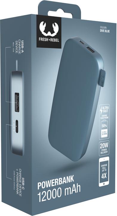 Actual product image Fresh'N Rebel Powerbank (12000 mAh, 20 W, 44400 Wh)