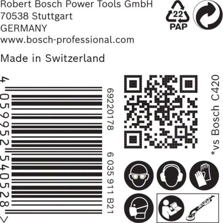 Produktbild Bosch Professional Zubehör EXPERT M480 Schleifnetz für Trockenbauschleifer, 225 mm, G 320, 25-tlg. (320)