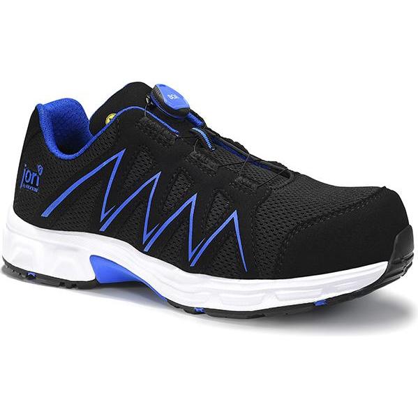 Elten, Sicherheitsschuhe, Schuhe Speedy Boa Black Blue Low ESD S1P, schwarz/blau 47 (S1P, 47)