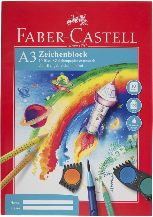 Produktbild Faber-Castell Zeichenblock (A3, Blanko)