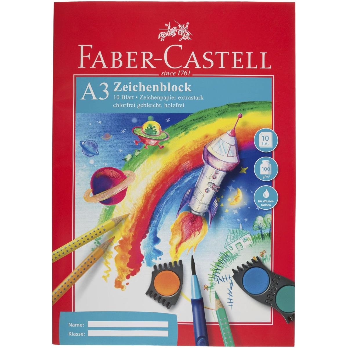 Faber-Castell, Heft + Block, Zeichenblock (A3, Blanko)